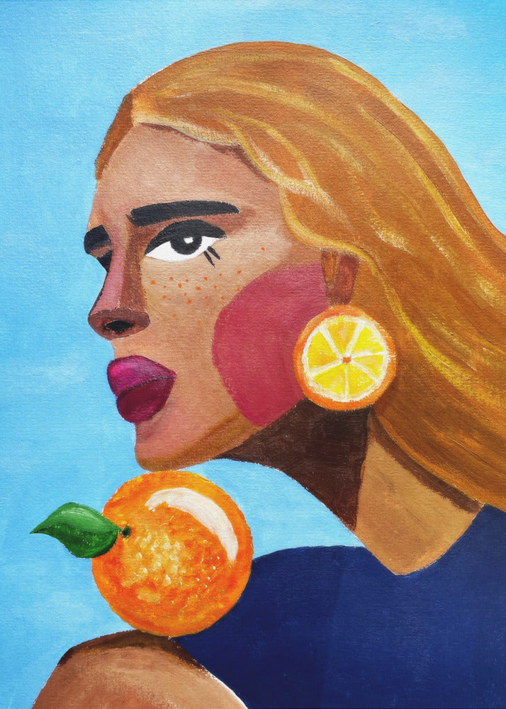 Woman With Orange | Canvas