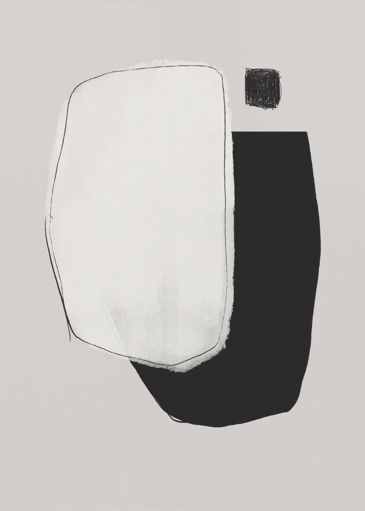 Monochrome Shapes And Negative Space | Canvas