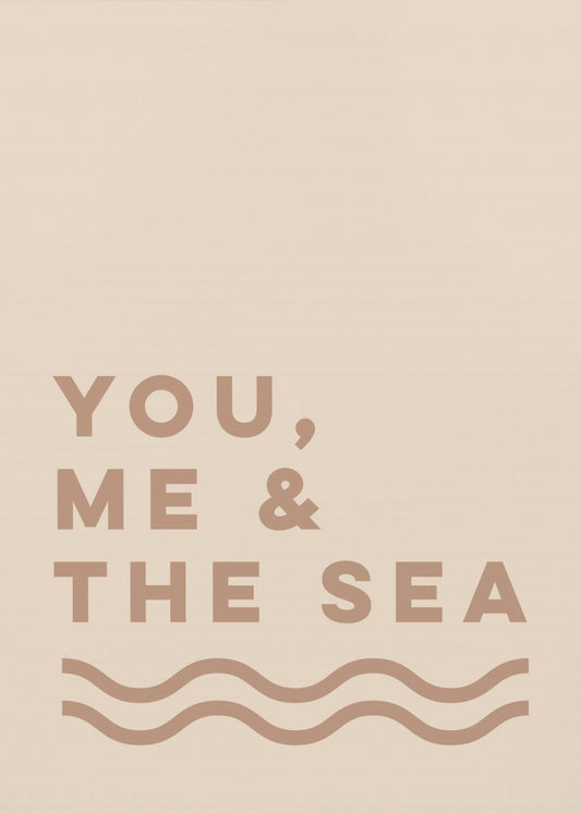 You Me And The Sea (Sand) | Canvas