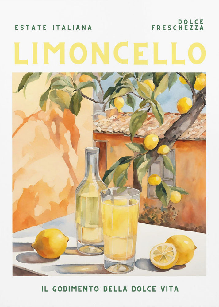 Limoncello, Aquarell, Fresh | Poster
