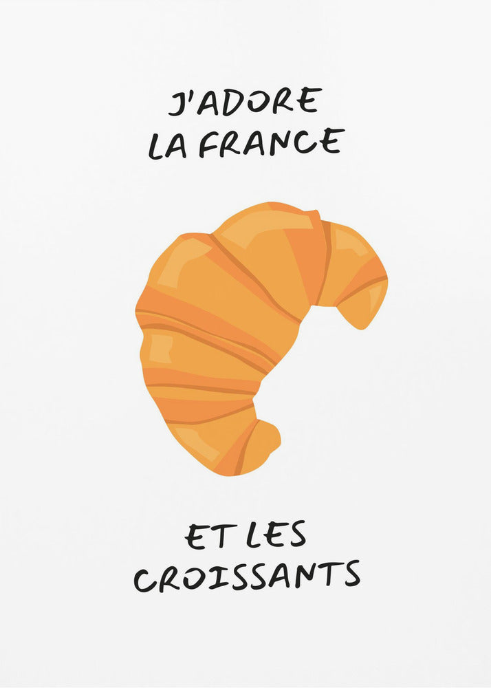 J´adore la france, Croissant | Canvas