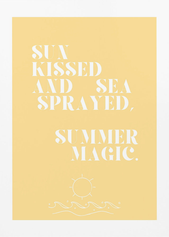 Summer magic, Quote + Illustration | Canvas