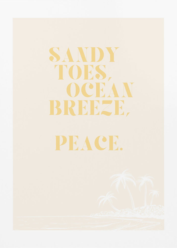 Ocean breeze, peace | Poster