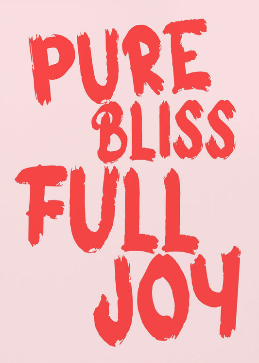 Pure bliss, full joy | Canvas