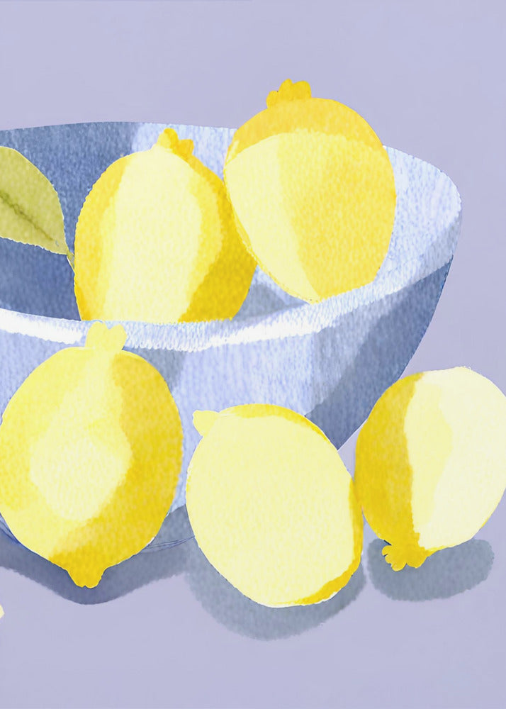 Zitronen in Schale | Canvas