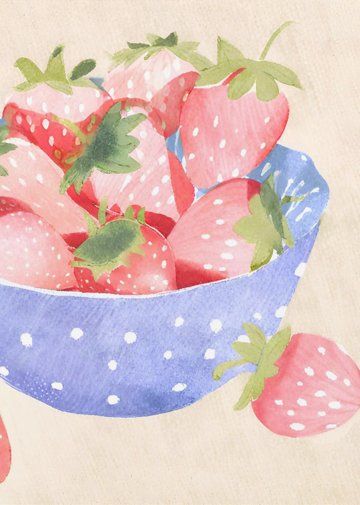 Erdbeeren in Schale | Canvas