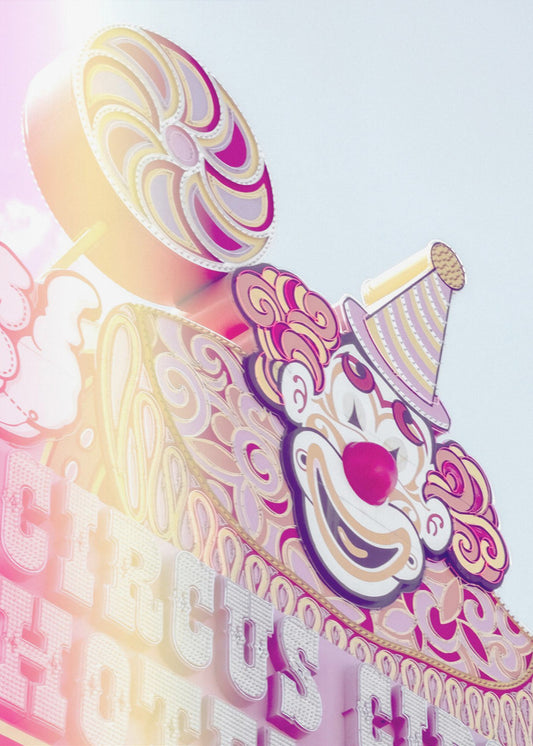 Circus Sign Flare Portrait | Poster