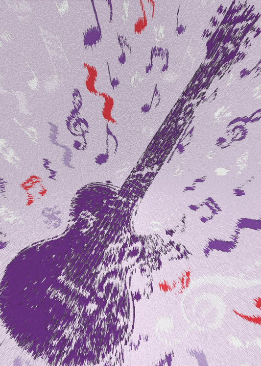Electric Guitar Pop Art Exploding | Poster
