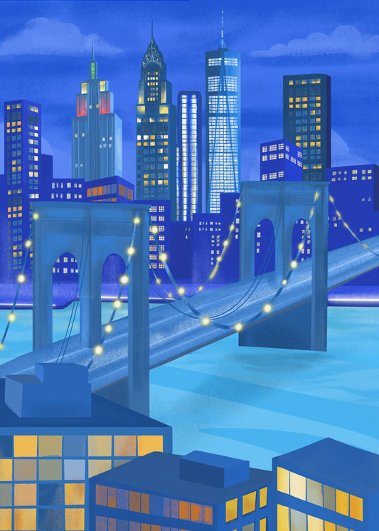 New York At Night | Poster