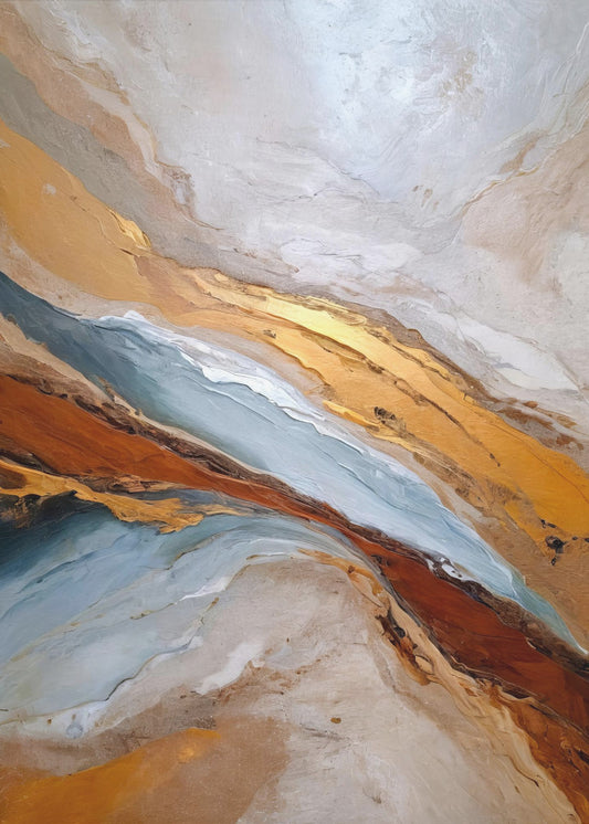 Golden Horizon Waves | Poster