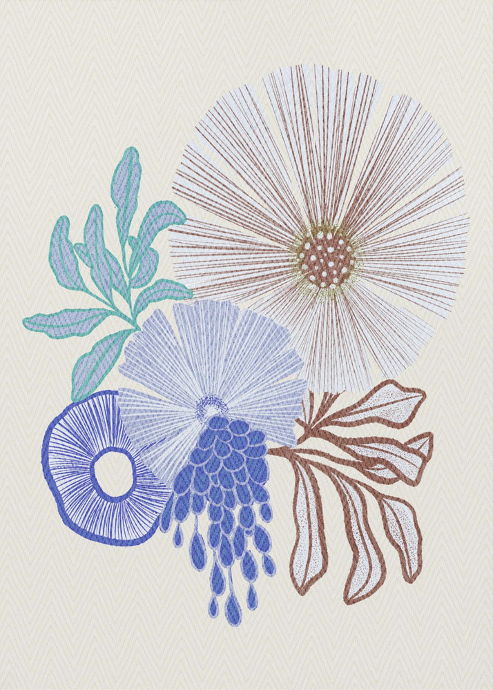 Coral floral | Canvas