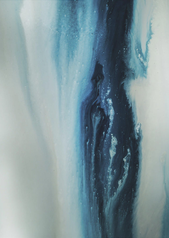 Flowing - Deep Blue | Poster