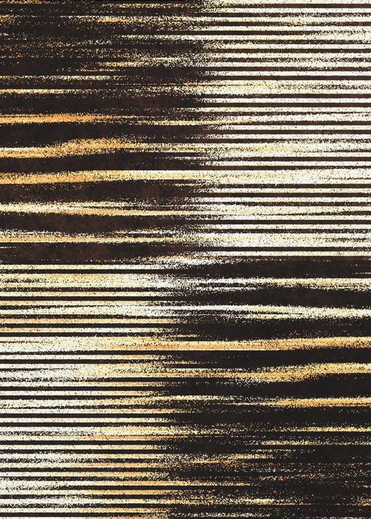Black and Gold Horizontal Lines | Canvas