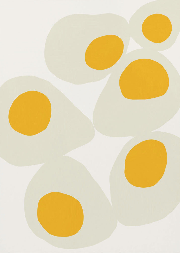 Yellow Eggs food art | Canvas