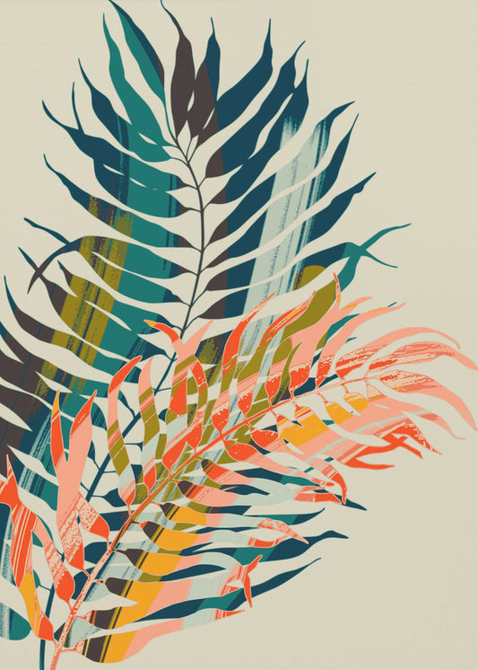 Colorful Palm Leaves | Poster
