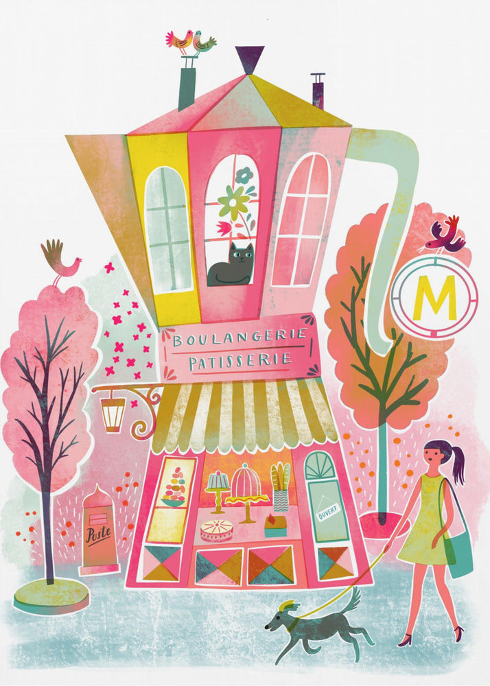 French Coffee Patisserie Vintage | Poster