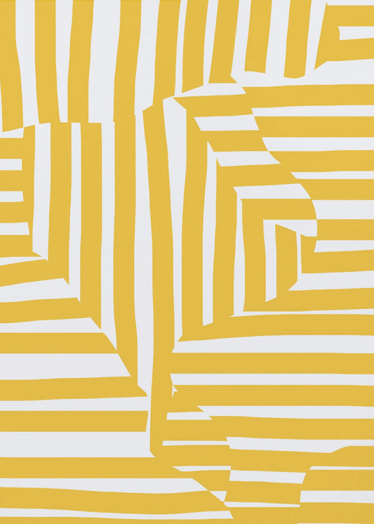Yellow line and stripe | Canvas