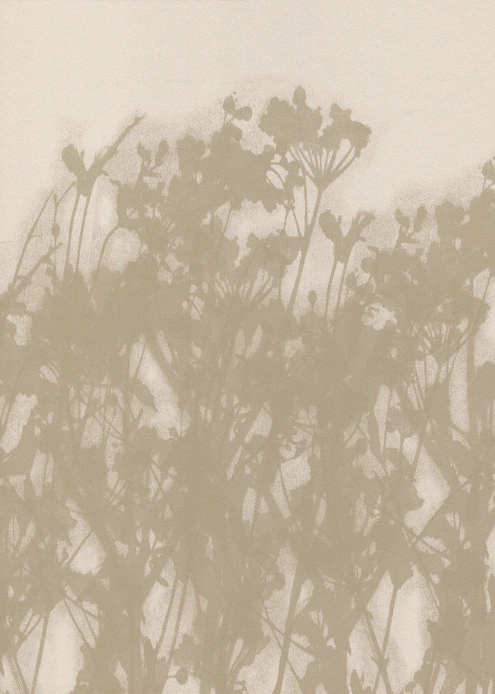Wild Meadow in Ochre and White | Canvas