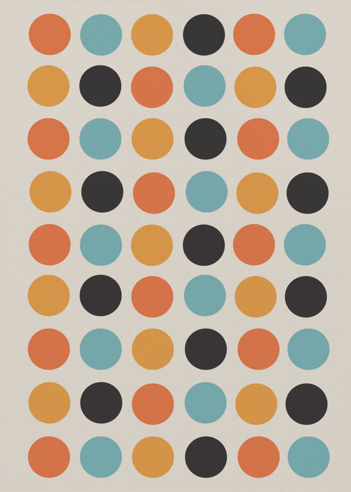 Retro Dot Delight | Canvas