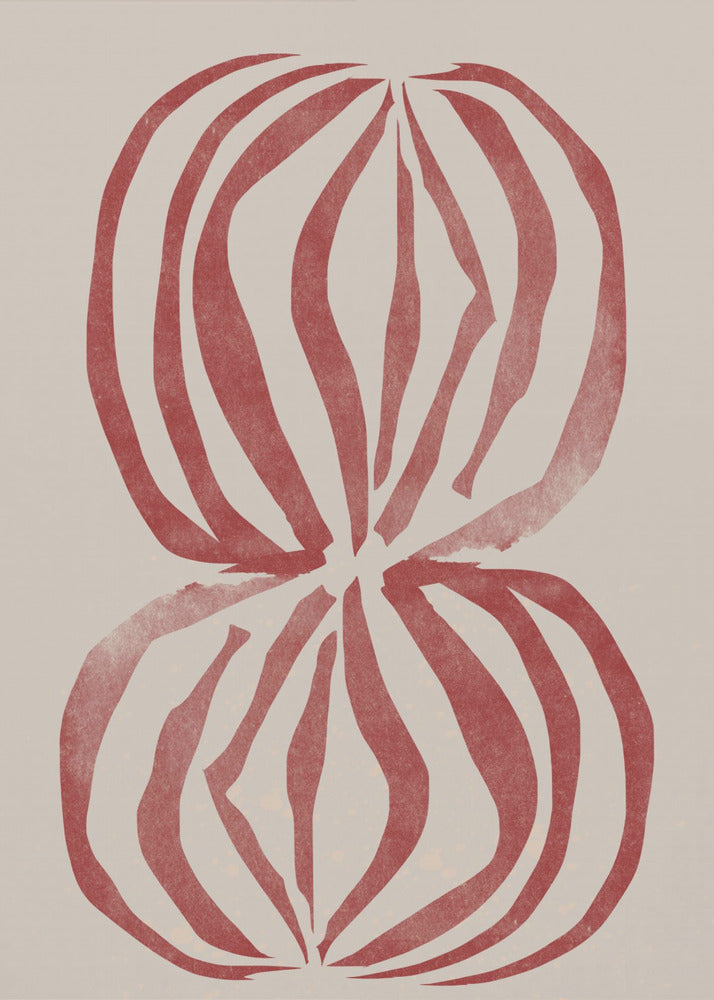 Crimson Echoforms | Canvas