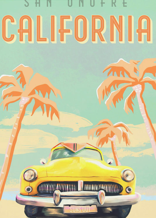 California Surf Poster | Poster