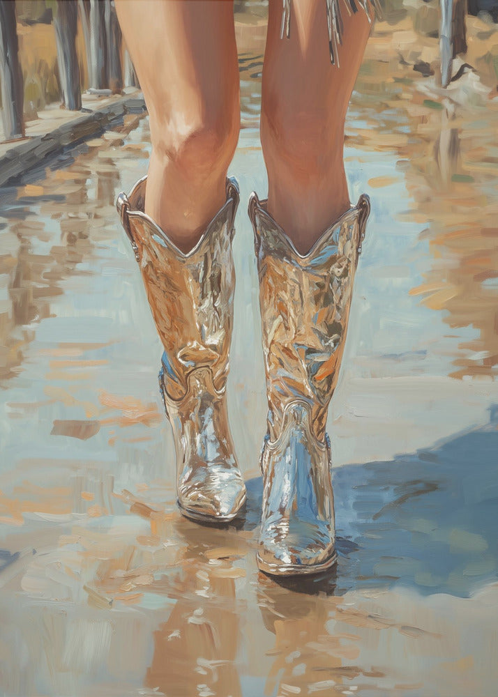 Silver Cowgirl | Canvas