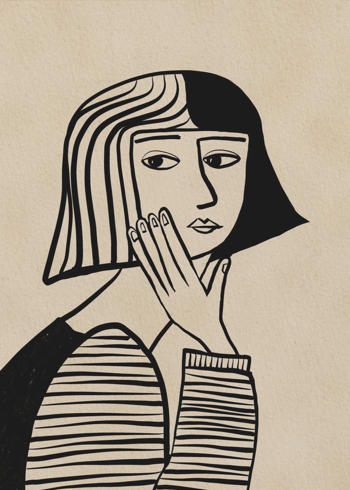 Thinking girl | Canvas