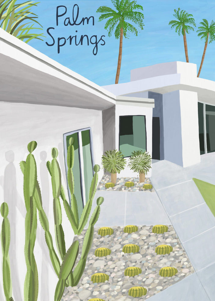 Palm Springs Modern Architecture by Artist Carla Daly | Poster