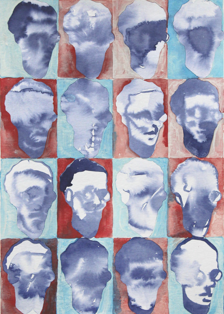 Aldo Red Blue 4x4 | Canvas