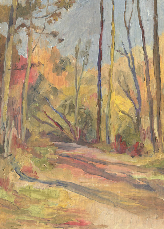 Autumn Walk Oilpainting | Canvas