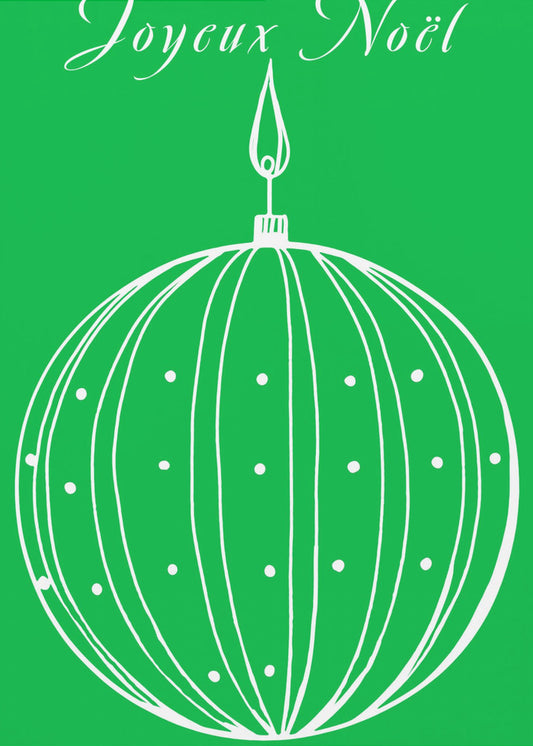 Bows and Baubles: Joyeux Noël Christmas | Poster