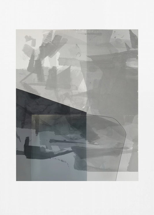 Abstract Monochrome Wash 1 | Poster