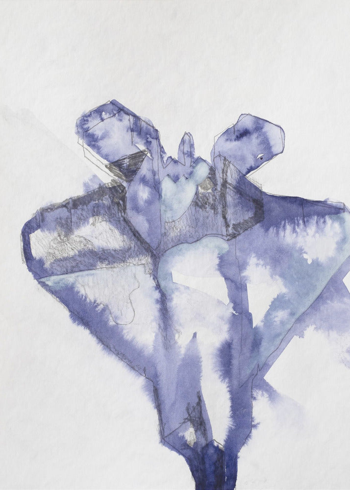 Kampfjet Study (indigo 1) | Canvas