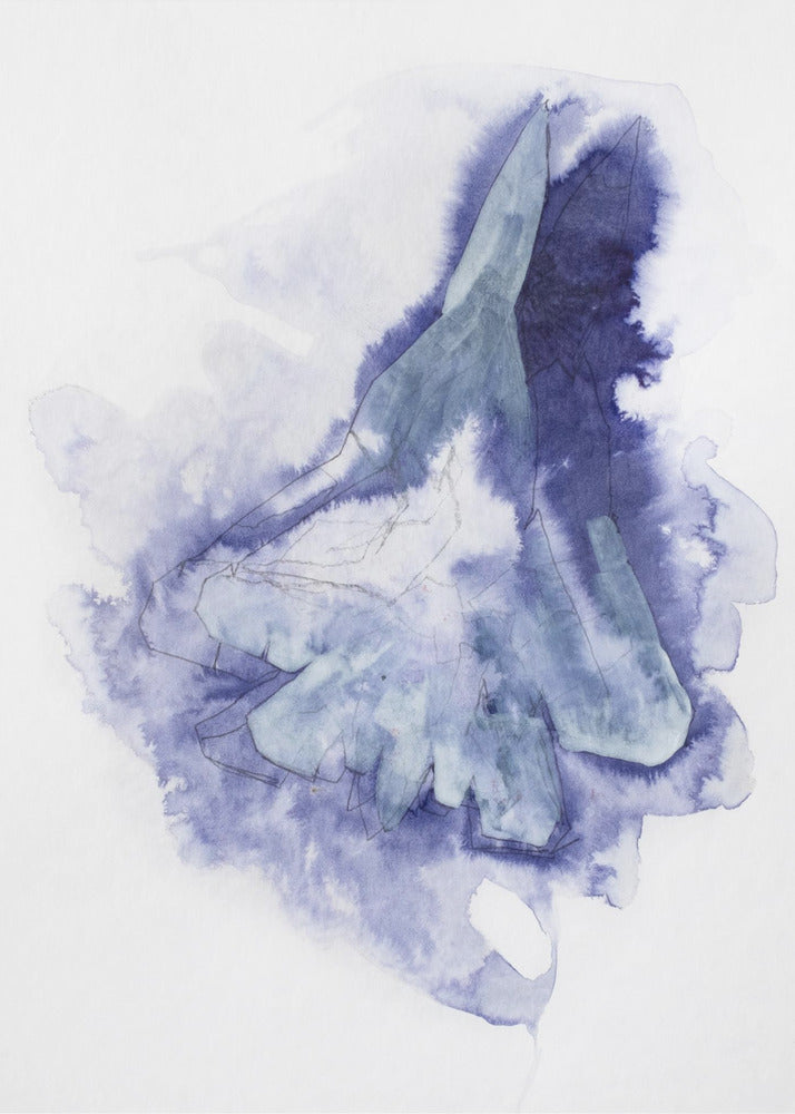 Kampfjet Study (indigo 2) | Canvas