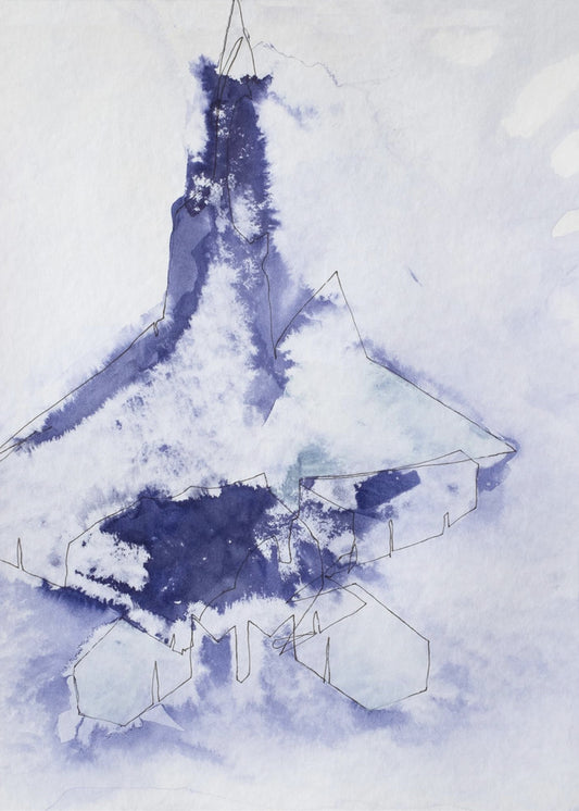 Kampjet Study (indigo 3) | Canvas