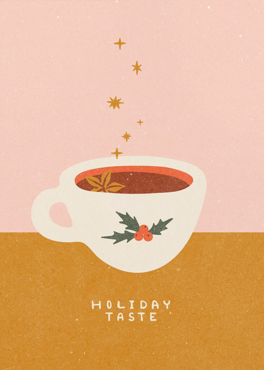 Mulled wine mug. Holiday Taste | Poster