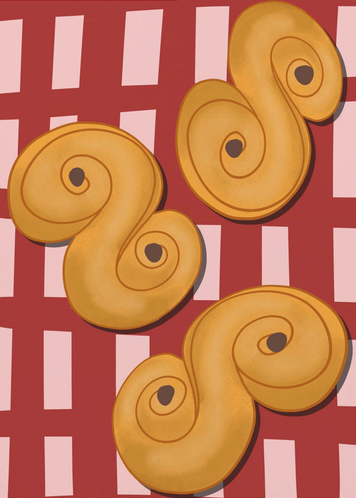 Golden Swirl Delight | Poster