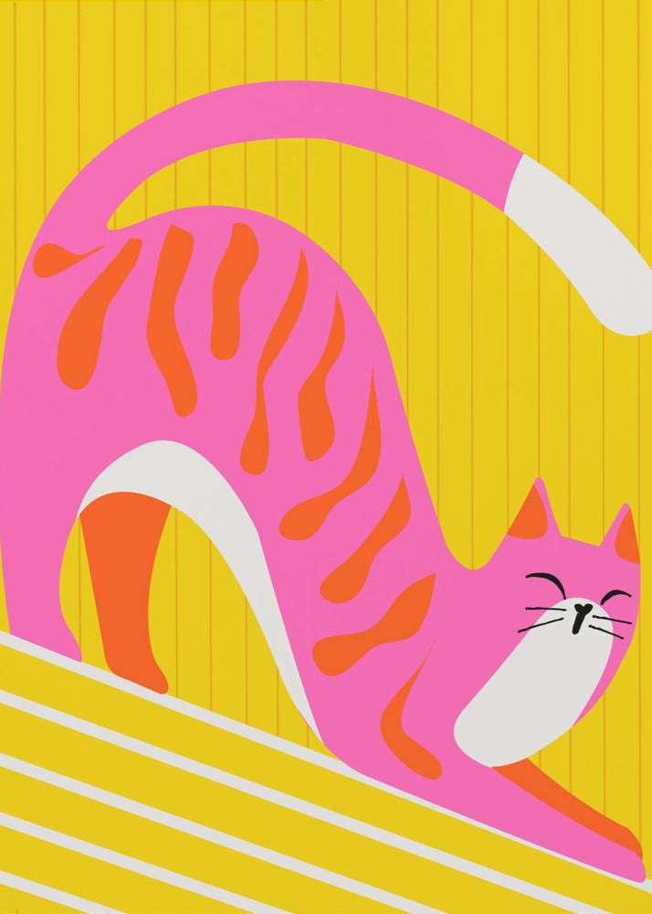 Snoozing Whiskers, Bright Adorable Cat | Canvas