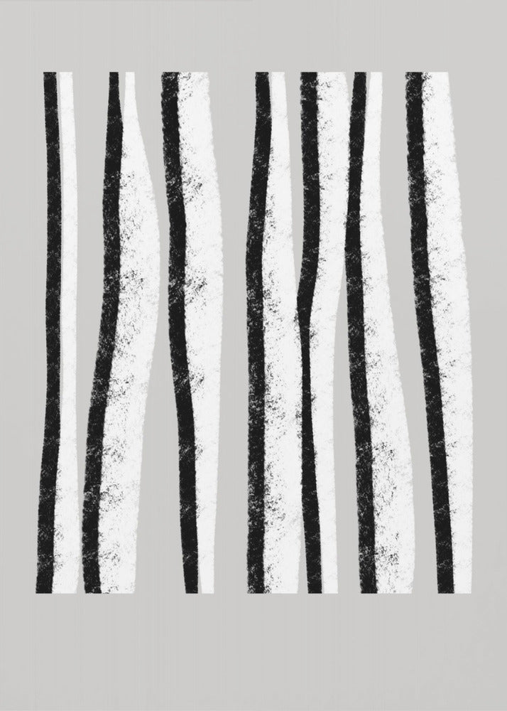 Black And White Vertical Stripes | Canvas