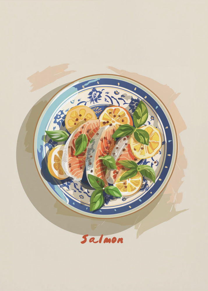Zesty Salmon Plate | Poster