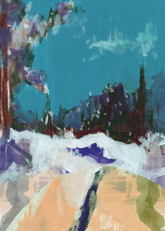 Winter Scene  In the Forest 1 | Poster