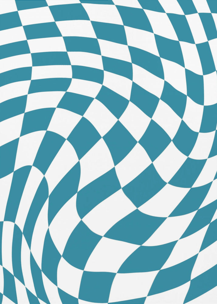 Blue Checkerboard | Canvas