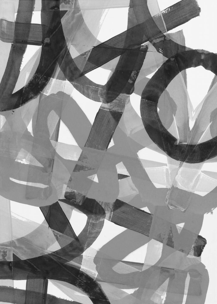 Shuffling Steps 1 Black and White | Canvas