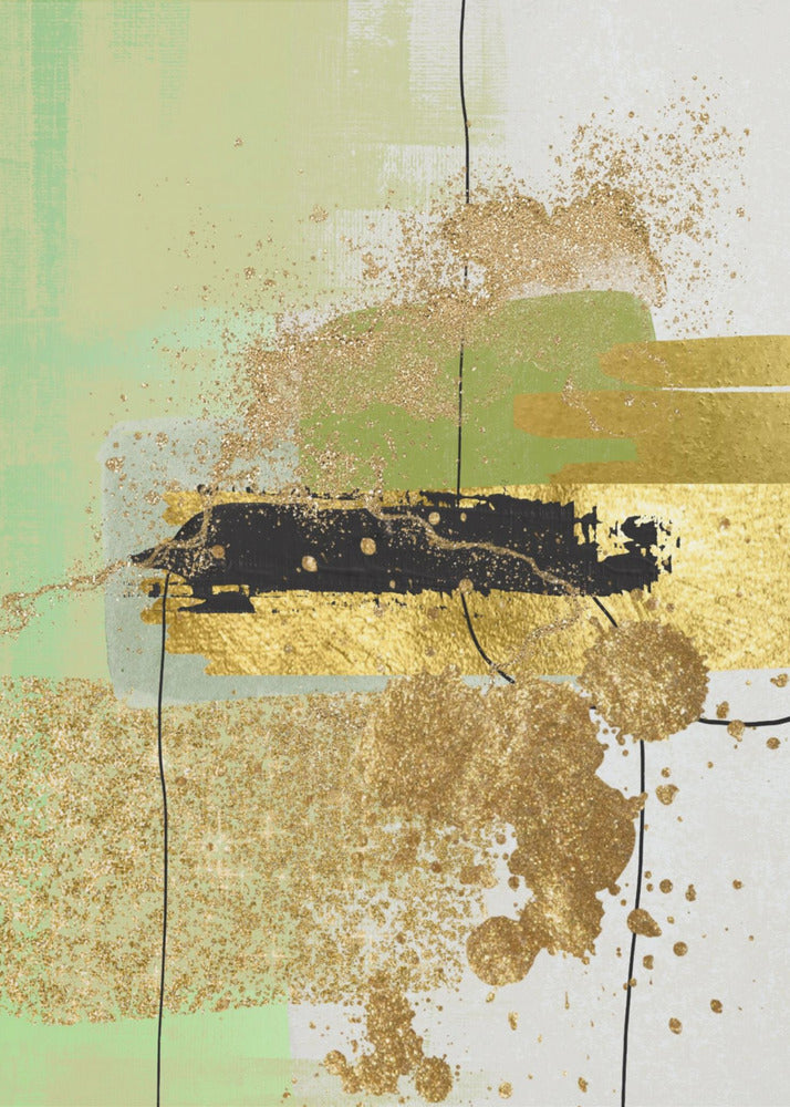 Liquid Greens 1 | Canvas