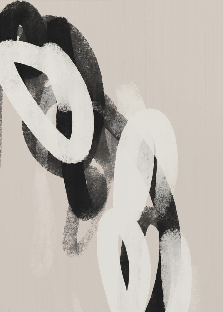 Monochrome Loops | Canvas