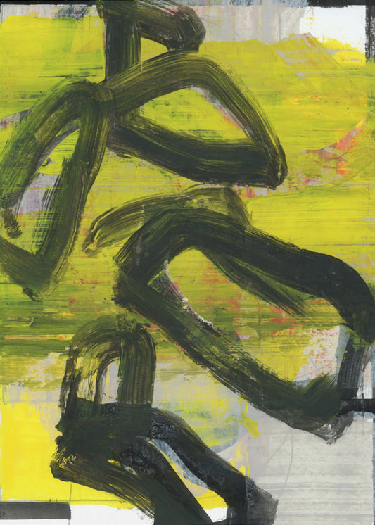 Yellow Abstract No3 | Canvas