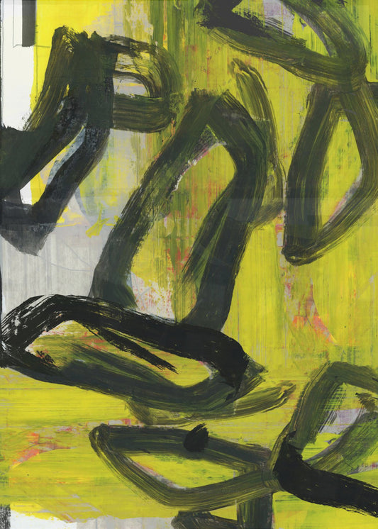 Yellow Abstract No4 | Canvas