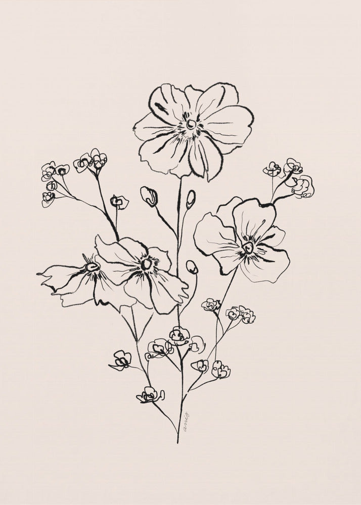 Wild Roses Bouquet | Canvas