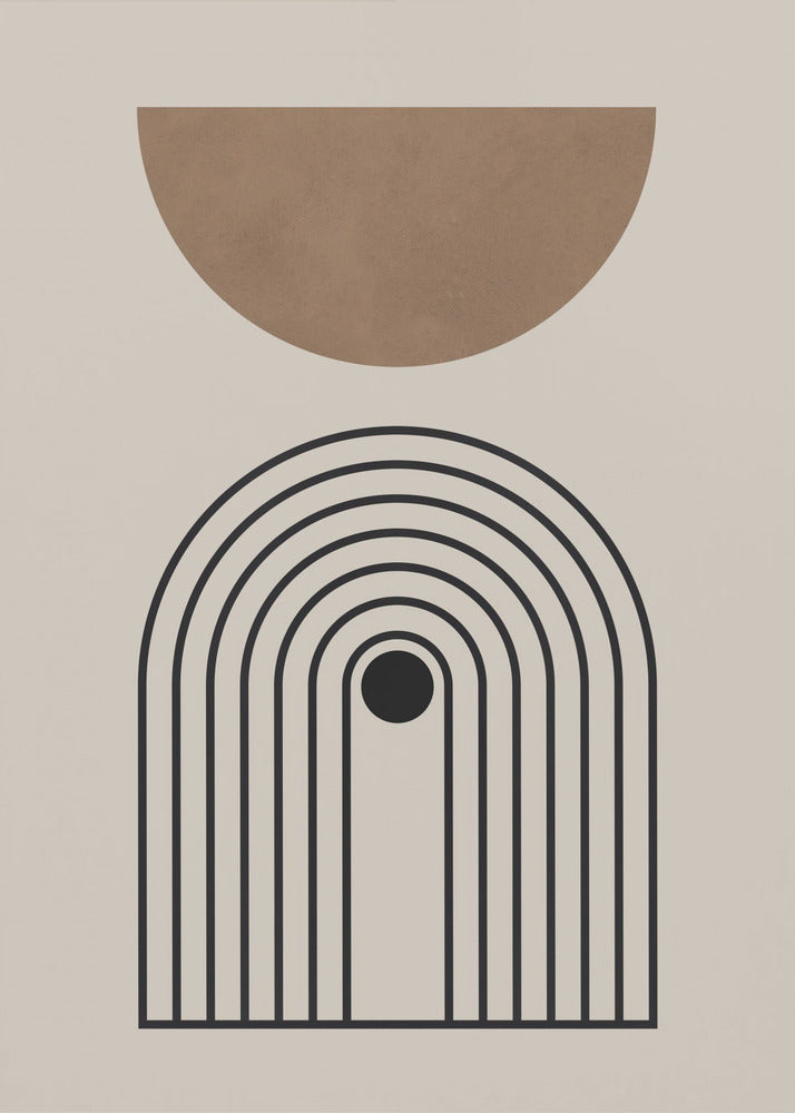 Composition lines and circles 5 | Canvas
