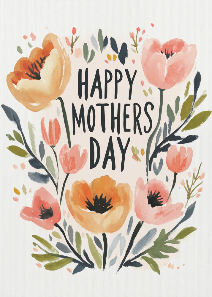 Floral Mother's Embrace | Canvas